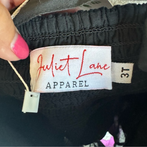 Juliet Lane Apparel Girls Black Ruffle Seashell Sundress - Picture 6 of 9